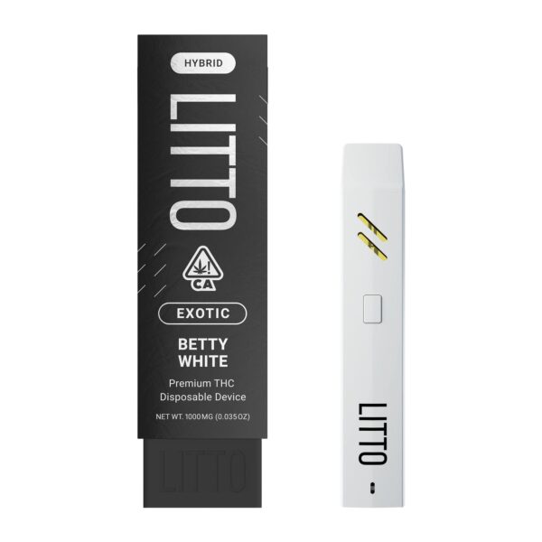 LITTO - Exotic Betty White - Premium All-In-One THC Vape Pen - 1G