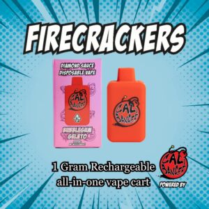 Firecracker by Cali Banger Vape BUBBLEGUM GELATO - 1.0 Gr